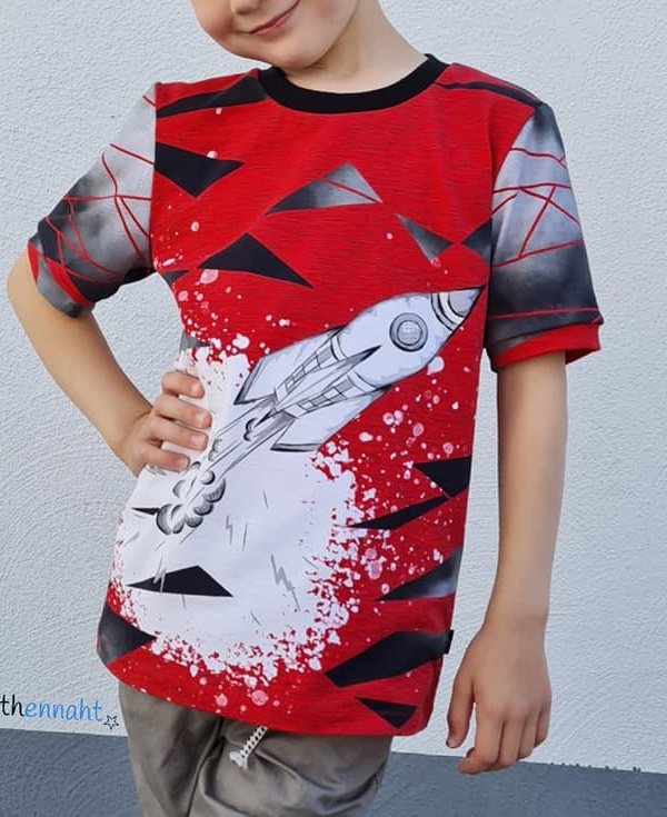 Ebook patron t-shirt Enfant Fin Maxi Küstenschnitt, en allemand