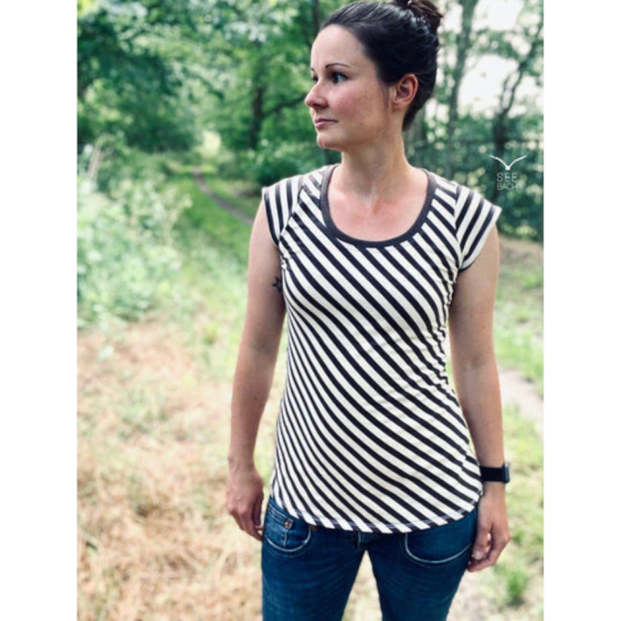 Ebook patron top / t-shirt femme Trollslända Kystbarn, en allemand
