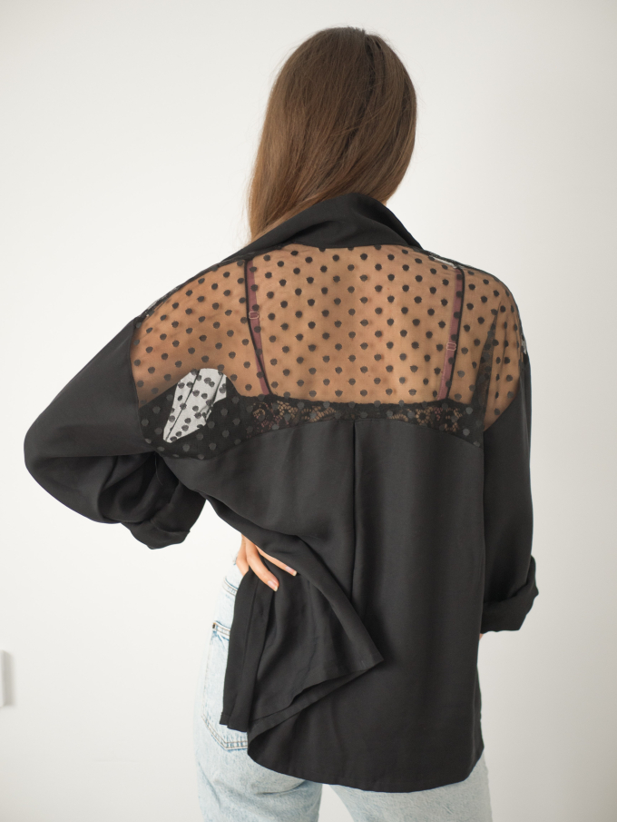 E-Book La Bavarese Oversize Bluse Paloma, duits