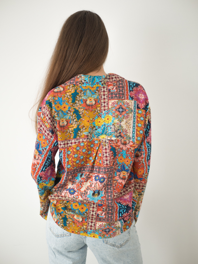 E-Book La Bavarese Oversize Bluse Paloma, duits