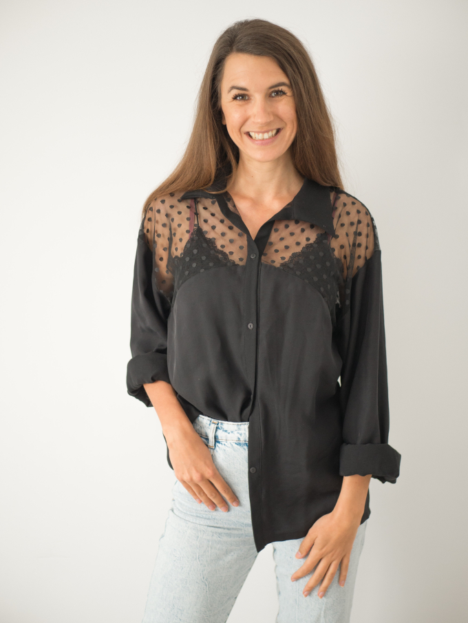 E-Book La Bavarese Oversize Bluse Paloma, duits