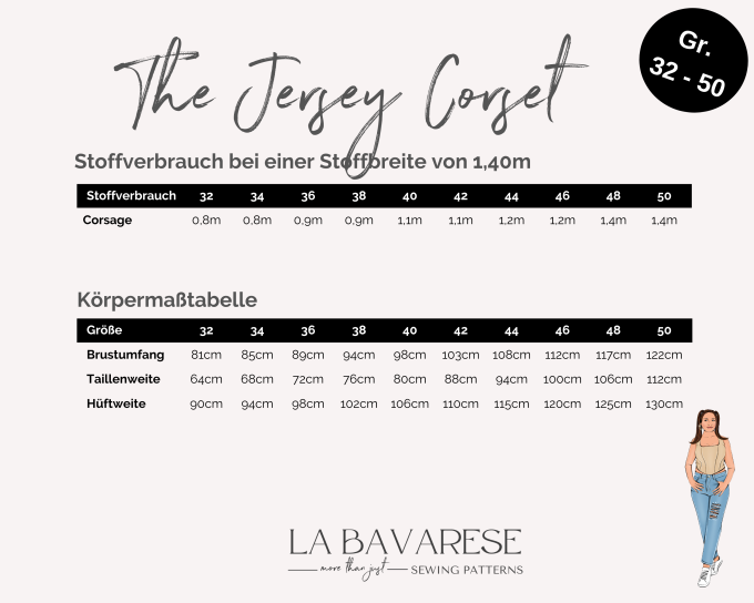 E-Book La Bavarese Top Jersey Corset, en allemand