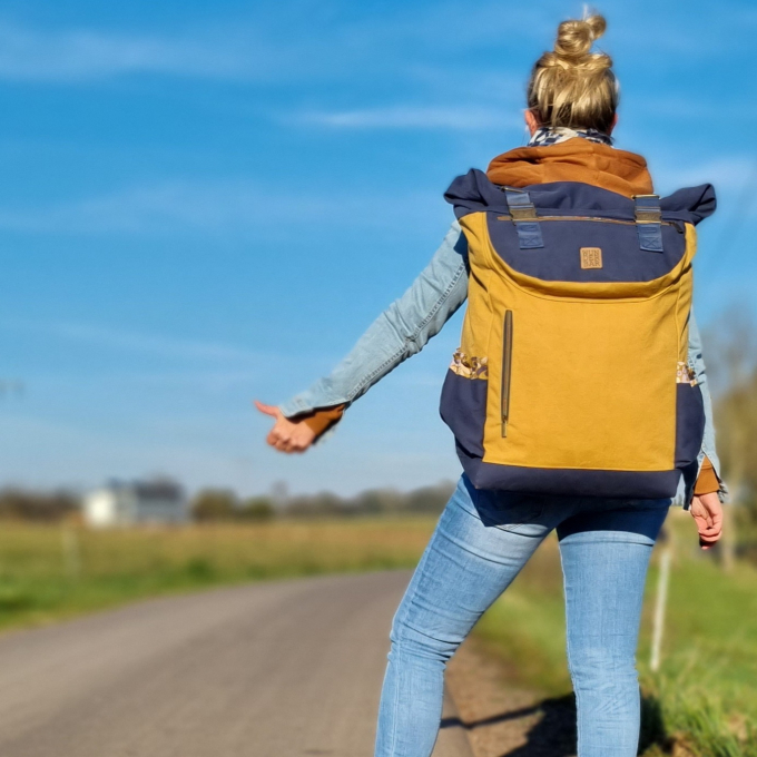 E-Book LaLilly Herzileien Rolltop-Rucksack 