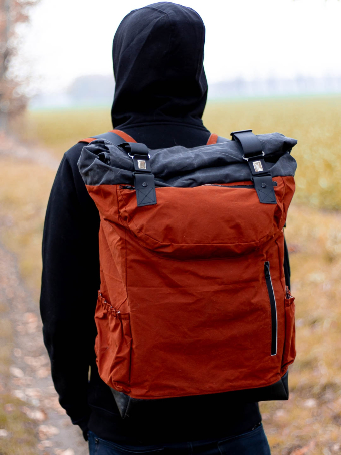 E-Book LaLilly Herzileien Rolltop-Rucksack 