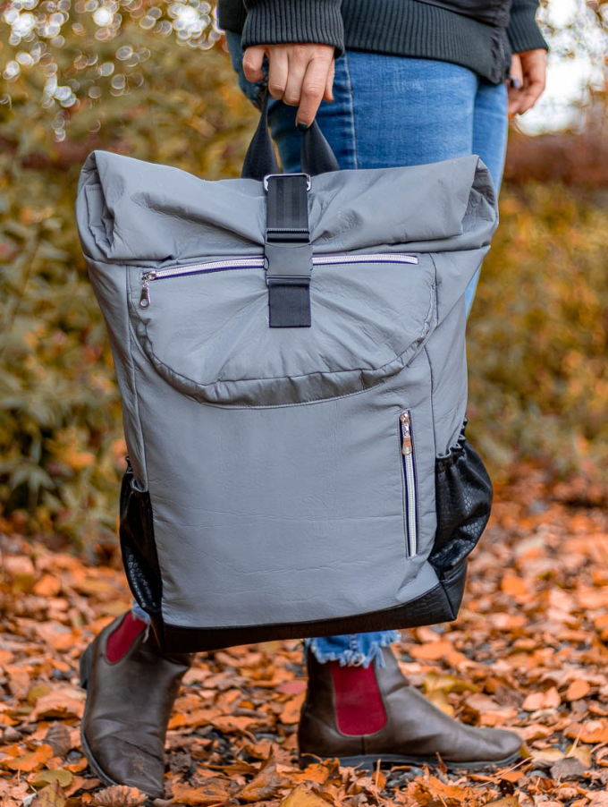 E-Book LaLilly Herzileien Rolltop-Rucksack 