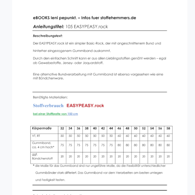E-Book Leni Pepunkt 105 EASYPEASY.rock, en allemand