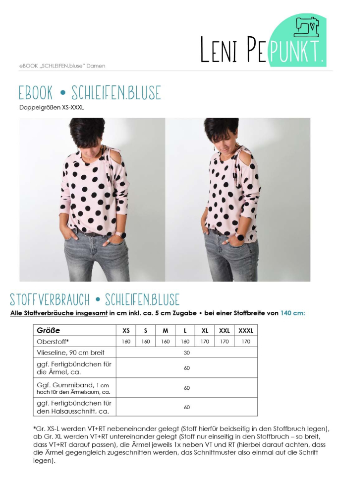 E-Book Leni Pepunkt 155 SCHLEIFEN.bluse, Duits