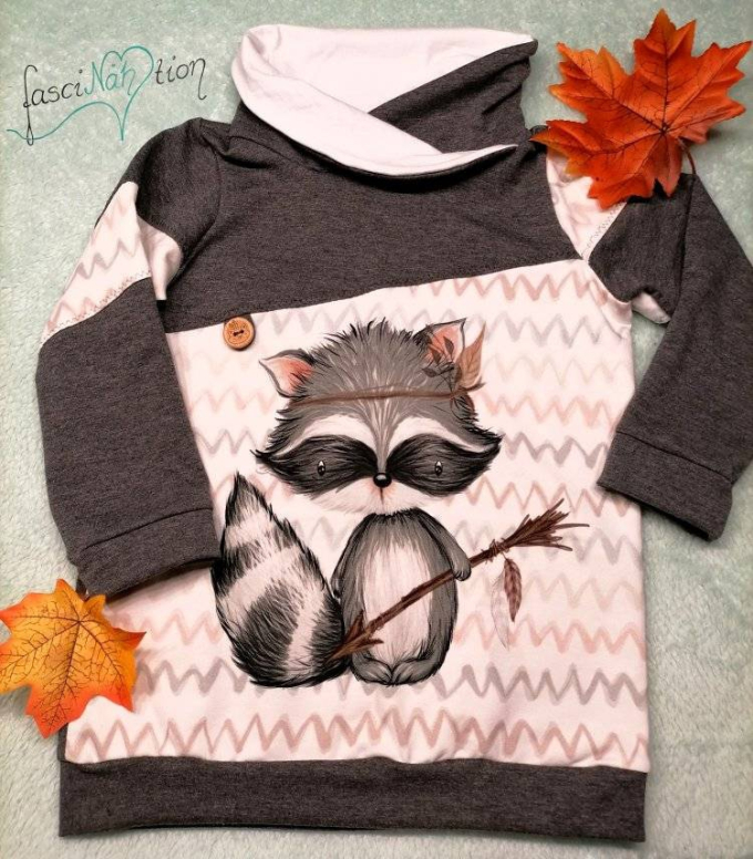 Ebook patron sweat-shirt enfant Lil Stripes Lilelle Datoine, en allemand