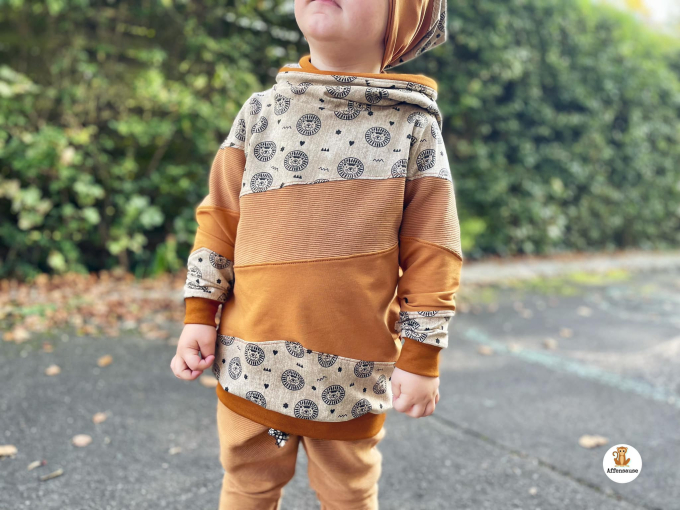 Ebook patron sweat-shirt enfant Lil Stripes Lilelle Datoine, en allemand