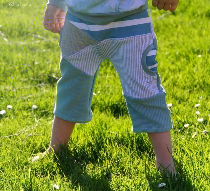 Ebook patron pantalon court enfant LillyLio Lilelle Datoine, taille 98-176, en allemand