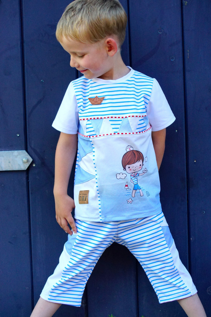 Ebook patron t-shirt / pantalon enfant Mighty Kriss Kross Lilelle Datoine, taille 68-122, en alleman