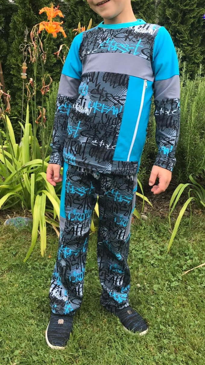 Ebook patron t-shirt / pantalon enfant Mighty Kriss Kross Lilelle Datoine, taille 122-176, en allema
