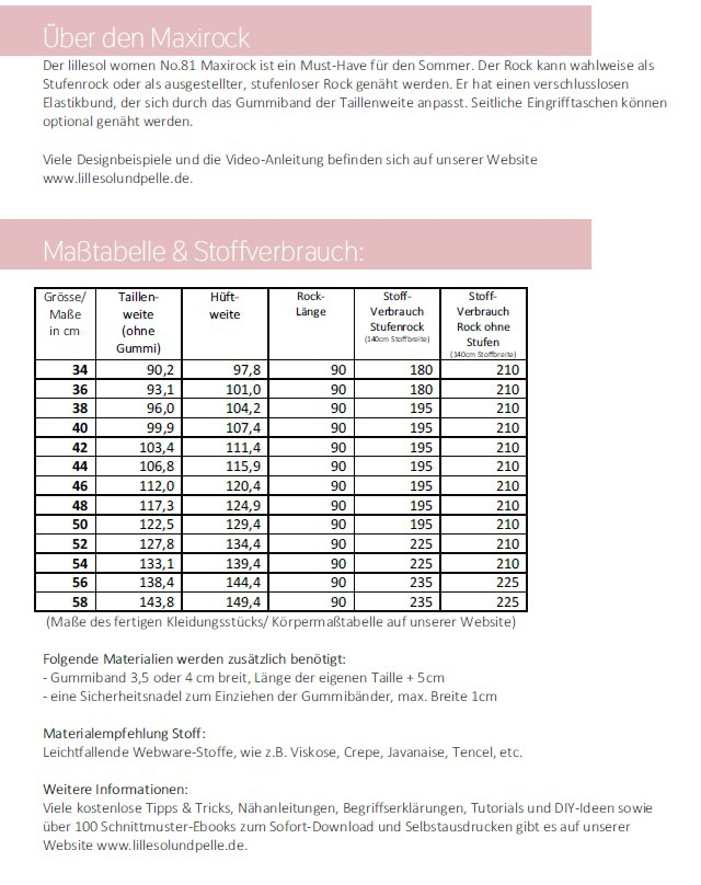 E-Book Lillesol & Pelle Damen Maxirock, german