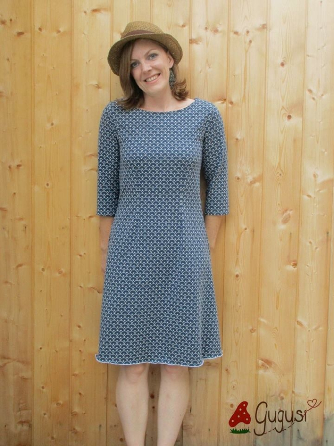 E-Book Lillesol & Pelle Jersey Dress with Boat Neck Woman, german