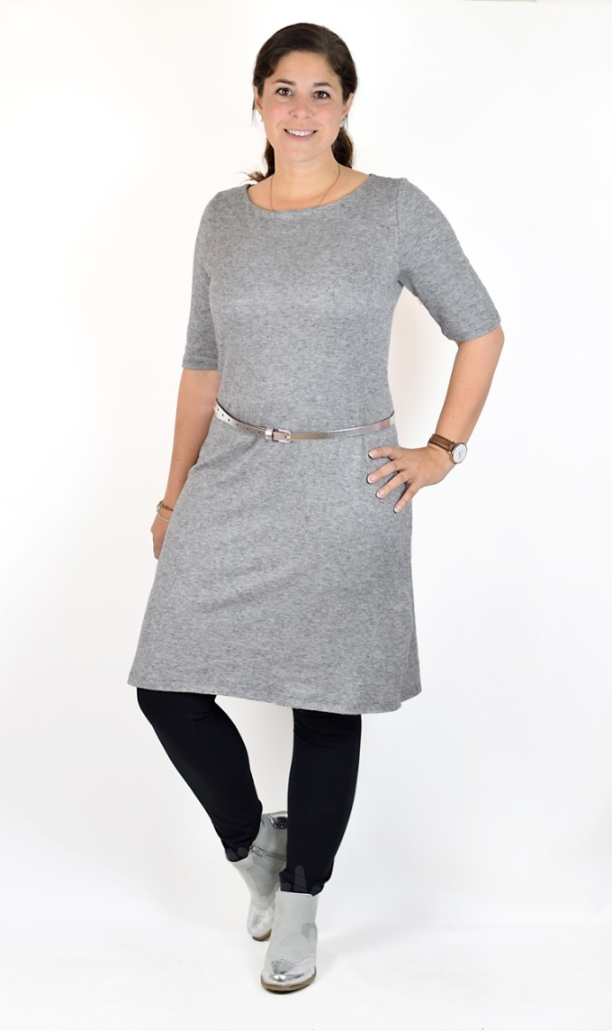 E-Book Lillesol & Pelle Jersey Dress with Boat Neck Woman, german