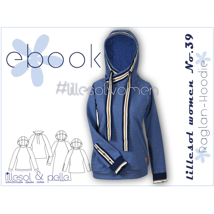 E-Book Lillesol & Pelle Raglan-Hoodie Ladies, en allemand