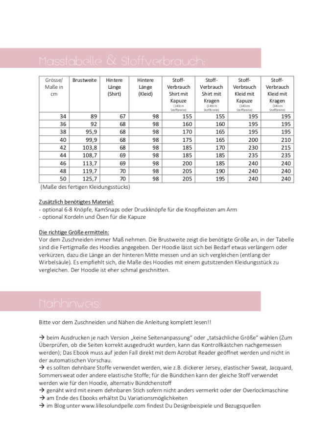 E-Book Lillesol & Pelle Raglan-Hoodie Ladies, en allemand