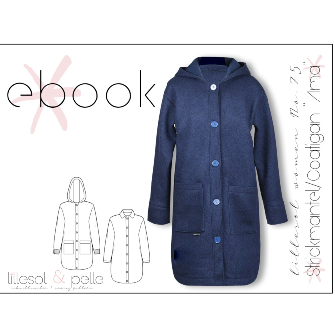 E-Book Lillesol & Pelle Strickmantel/Coatigan Ama, german