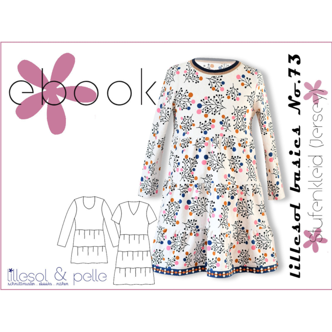 E-Book Lillesol & Pelle Stufenkleid Jersey Kids, en allemand
