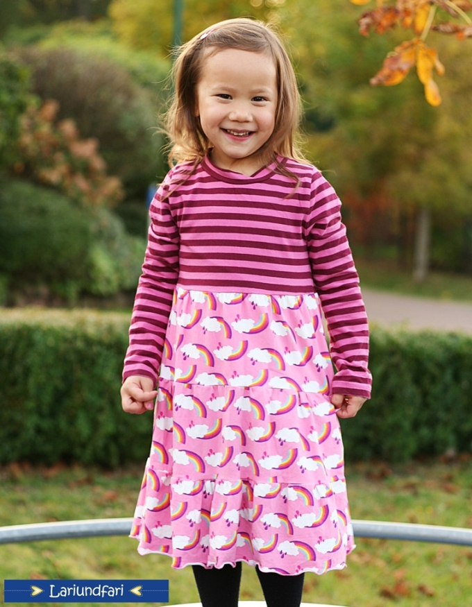 E-Book Lillesol & Pelle Stufenkleid Jersey Kids, en allemand