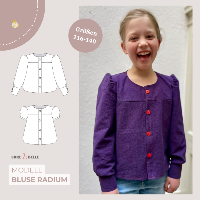 E-Book Lore & Belle Bluse Radium Gr. 116-140