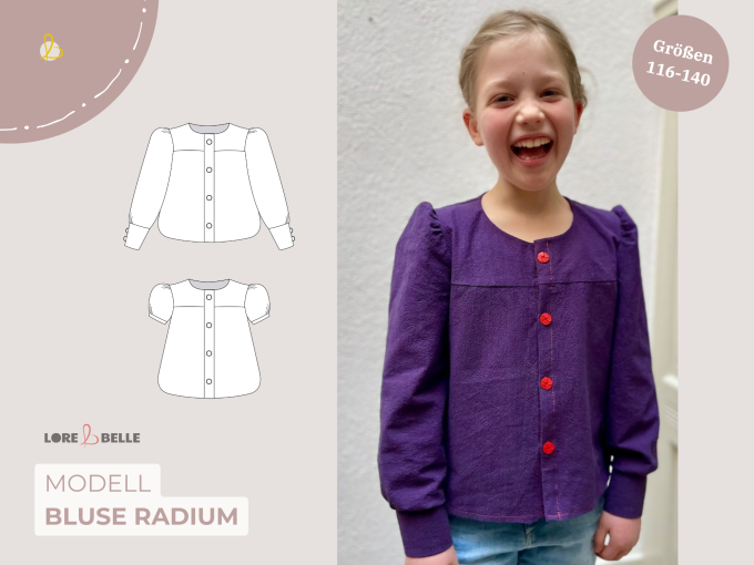 E-Book Lore & Belle Bluse Radium Gr. 116-140