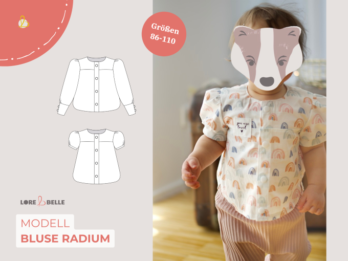 E-Book Lore & Belle Bluse Radium Gr. 86-110