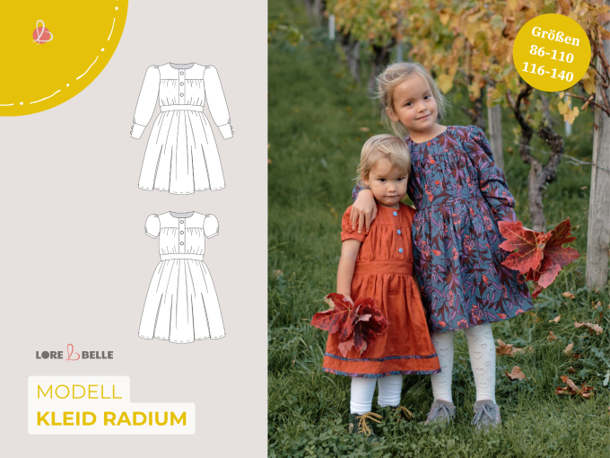 E-Book Lore & Belle Dress Radium size 86-140 Bundle, german