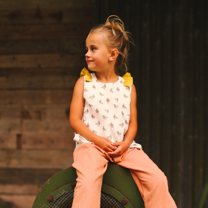 Patron top enfant pdf Los Kids Lotte & Ludwig, en allemand
