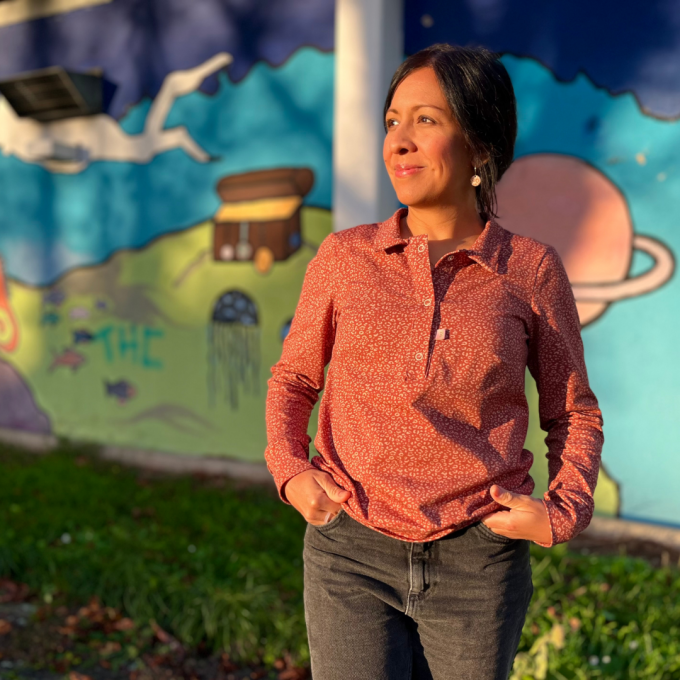 Patron shirt polo femme pdf Montagskind Lotte & Ludwig, en allemand