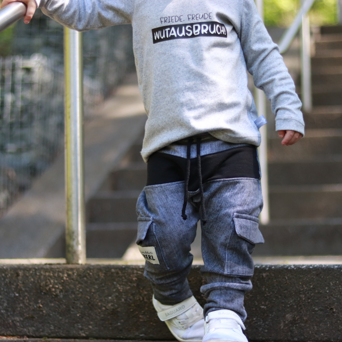Patron pantalon / short enfant pdf lovely joggers Mini LovelySewDesign, en allemand