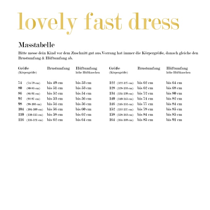 E-book LovelySewDesign Lovely Fast Dress Kids 74-116, Duits