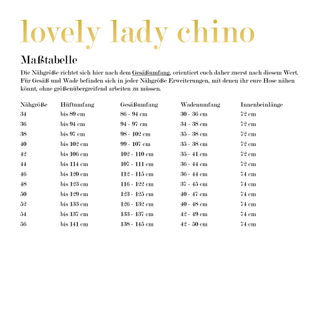 E-book LovelySewDesign Lovely Lady Chino, Duits