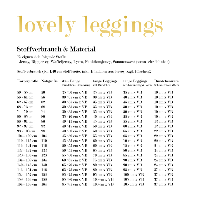 E-Book LovelySewDesign Lovely Leggings Mini & Maxi