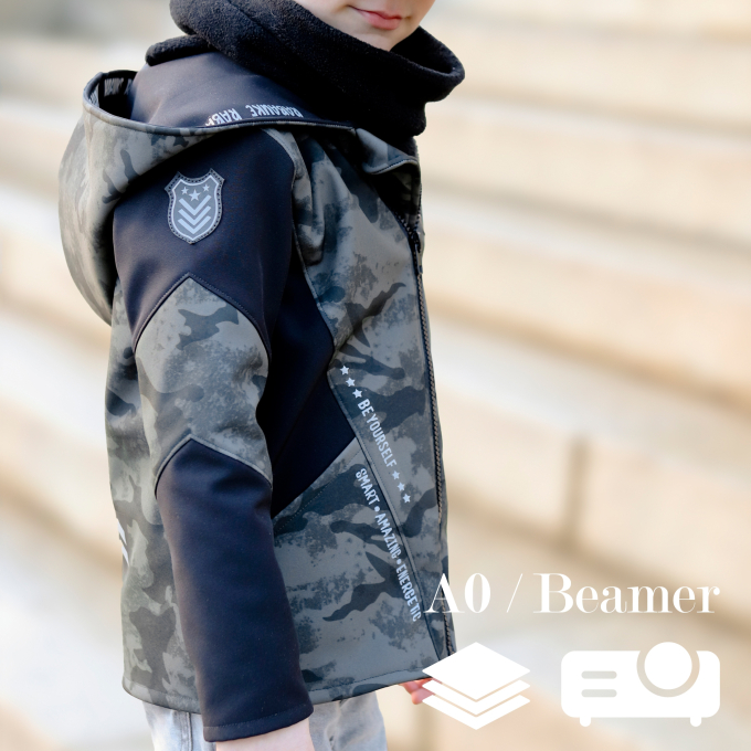 Ebook patron veste enfant Lovely Outdoor 74-164 LovelySewDesign, A0/vidéoprojecteur, en allemand