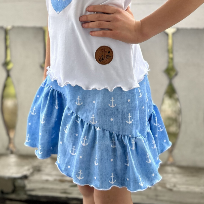 E-Book LovelySewDesign Lovely Wave Kids Skirt, german