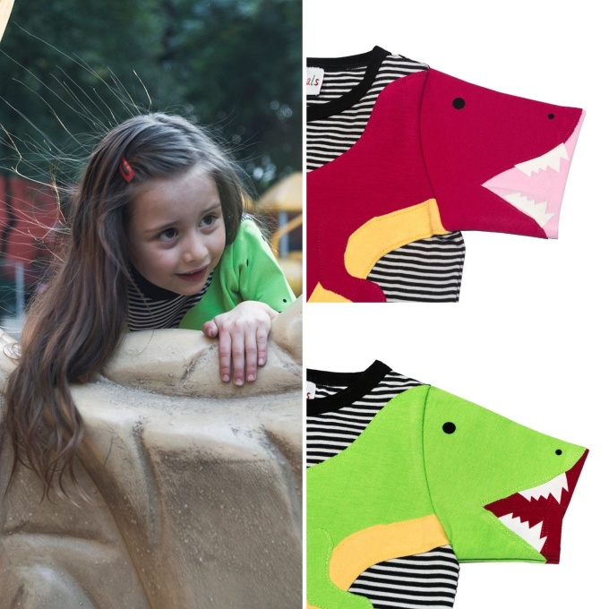 E-Book Luanimals Dino David T-Shirt Kids, german