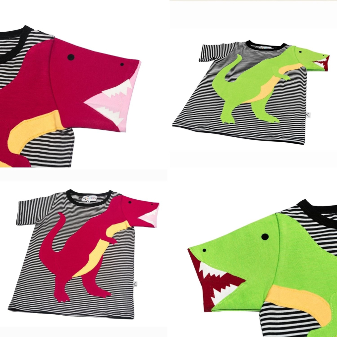 E-Book Luanimals Dino David T-Shirt Kids, german