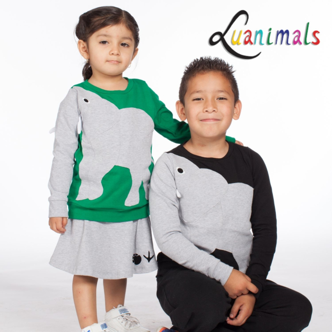 E-Book Luanimals Elephant Eli Pullover Kids, german
