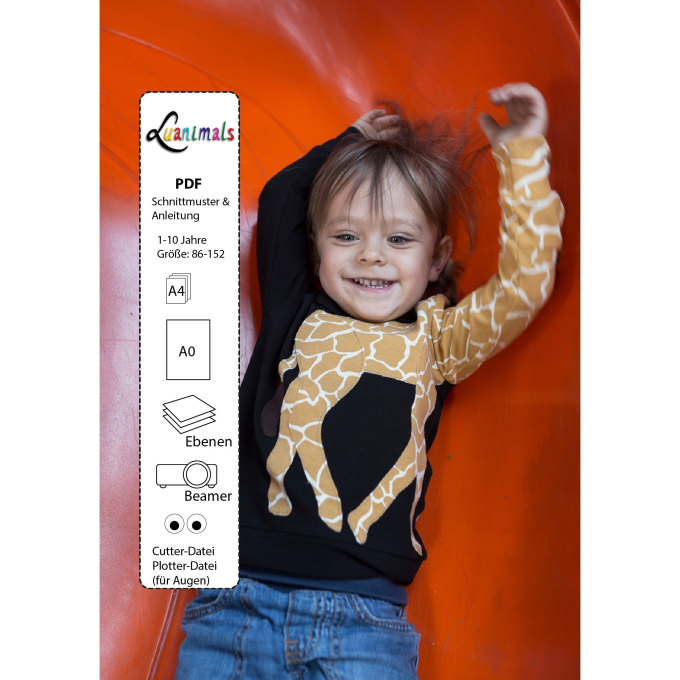 E-Book Luanimals Giraffe Gerda Pullover Kids, german