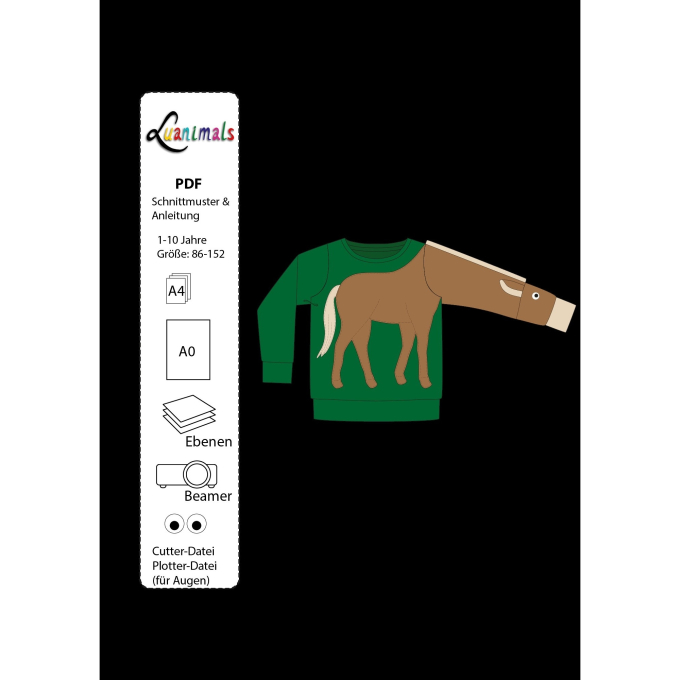 E-Book Luanimals Horse Paula Pullover Kids, german