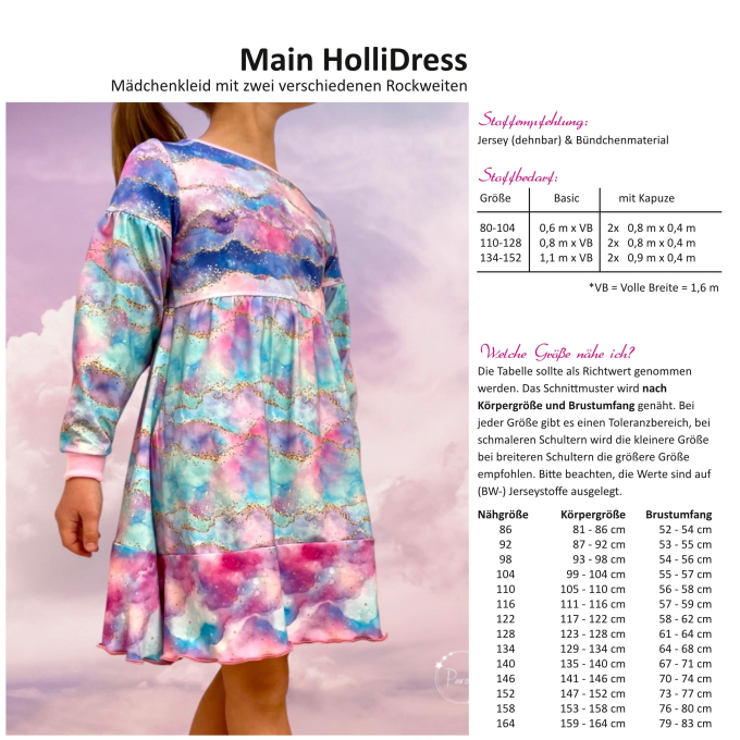E-Book MainZwillingsnadel Main HolliDress Stufenkleid Kids