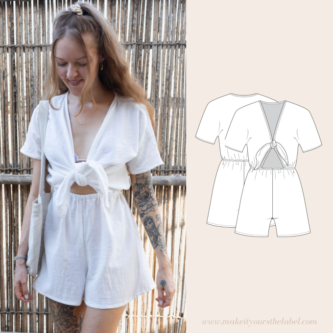E-book Make it yours Front Tie Jumpsuit, Duits