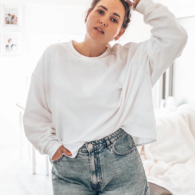 E-book Make it yours Oversized Sweat Jurk / Sweater, Duits