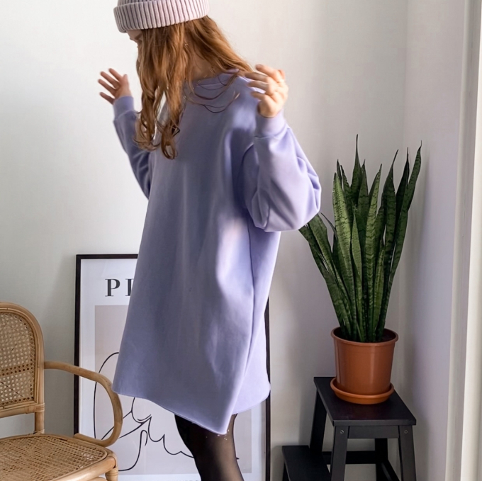 E-book Make it yours Oversized Sweat Jurk / Sweater, Duits
