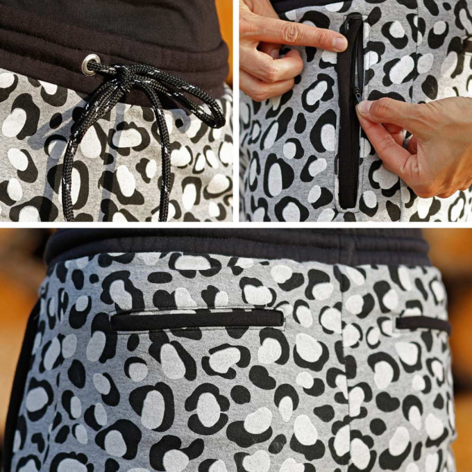 Patron pantalon de jogging / short femme pdf Laiska Maker Mauz, en français