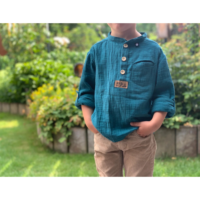 Ebook patron chemise enfant Milan MaLiNa , en allemand