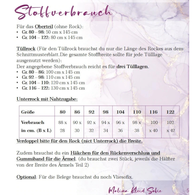 E-Book MaLiNa Kleid Sofie