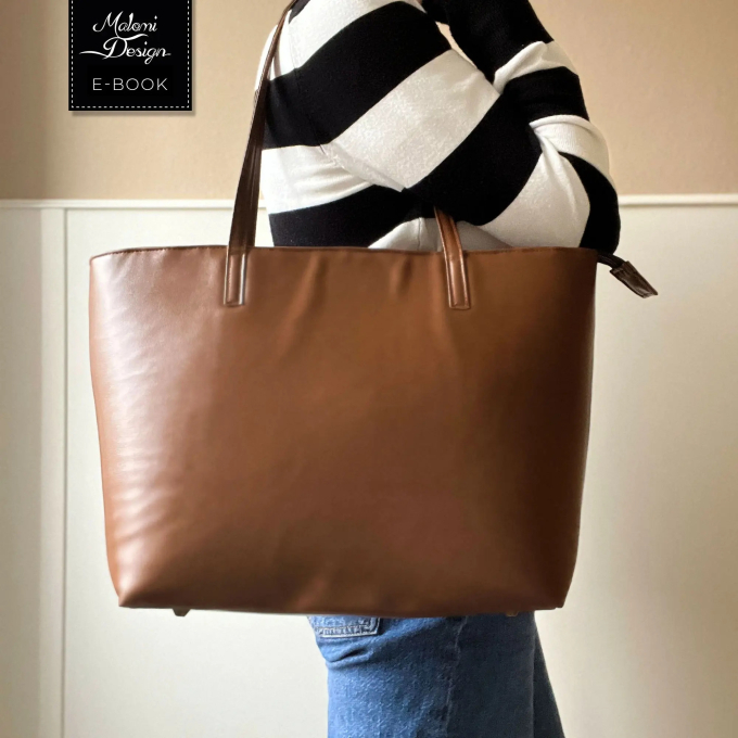 Patron sac shopper pdf Olivia Malomi, en français