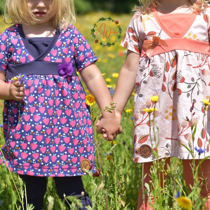Ebook patron robe tunique enfant Akina Die Frühlingsblume MamaMika, en allemand